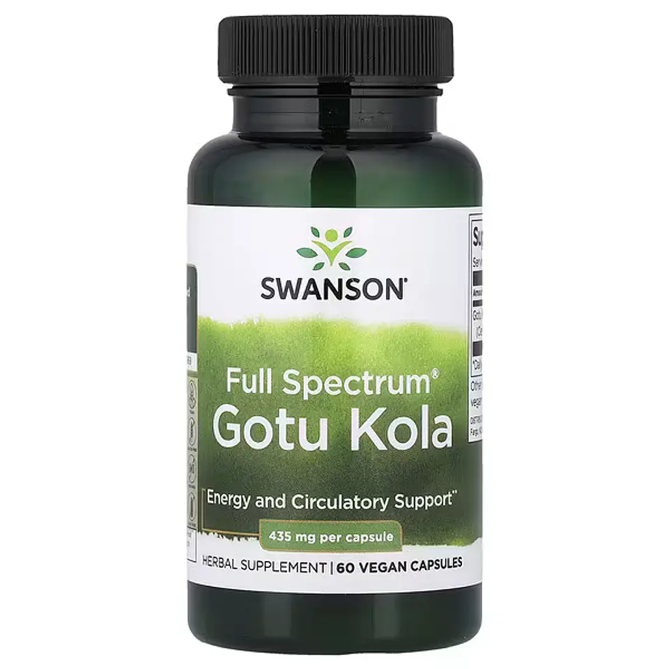 SWANSON GOTU KOLA (CENTELLA ASIATICA) 435 MG x 60 CAPSULAS 1