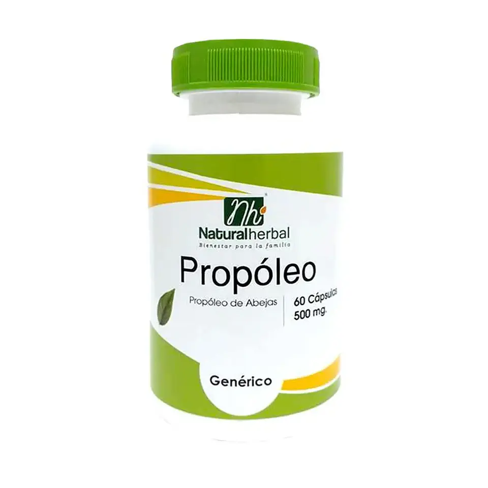 PROPOLEO NATURAL HERBAL 500 MG x 60 CAPSULAS 1