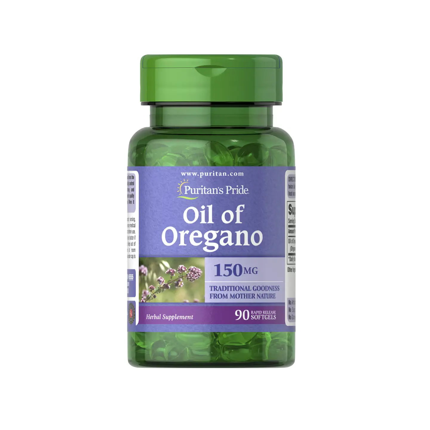 PURITANS PRIDE ACEITE DE OREGANO 150 MG x 90 CAPSULAS BLANDAS 1