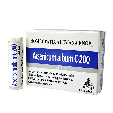 KNOP ARSENICUM ALBUM C-200 GLOBULOS x 1 FRASCO