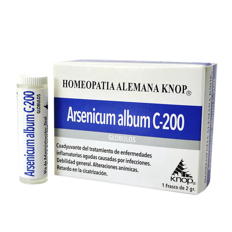 KNOP ARSENICUM ALBUM C-200 GLOBULOS x 1 FRASCO 1