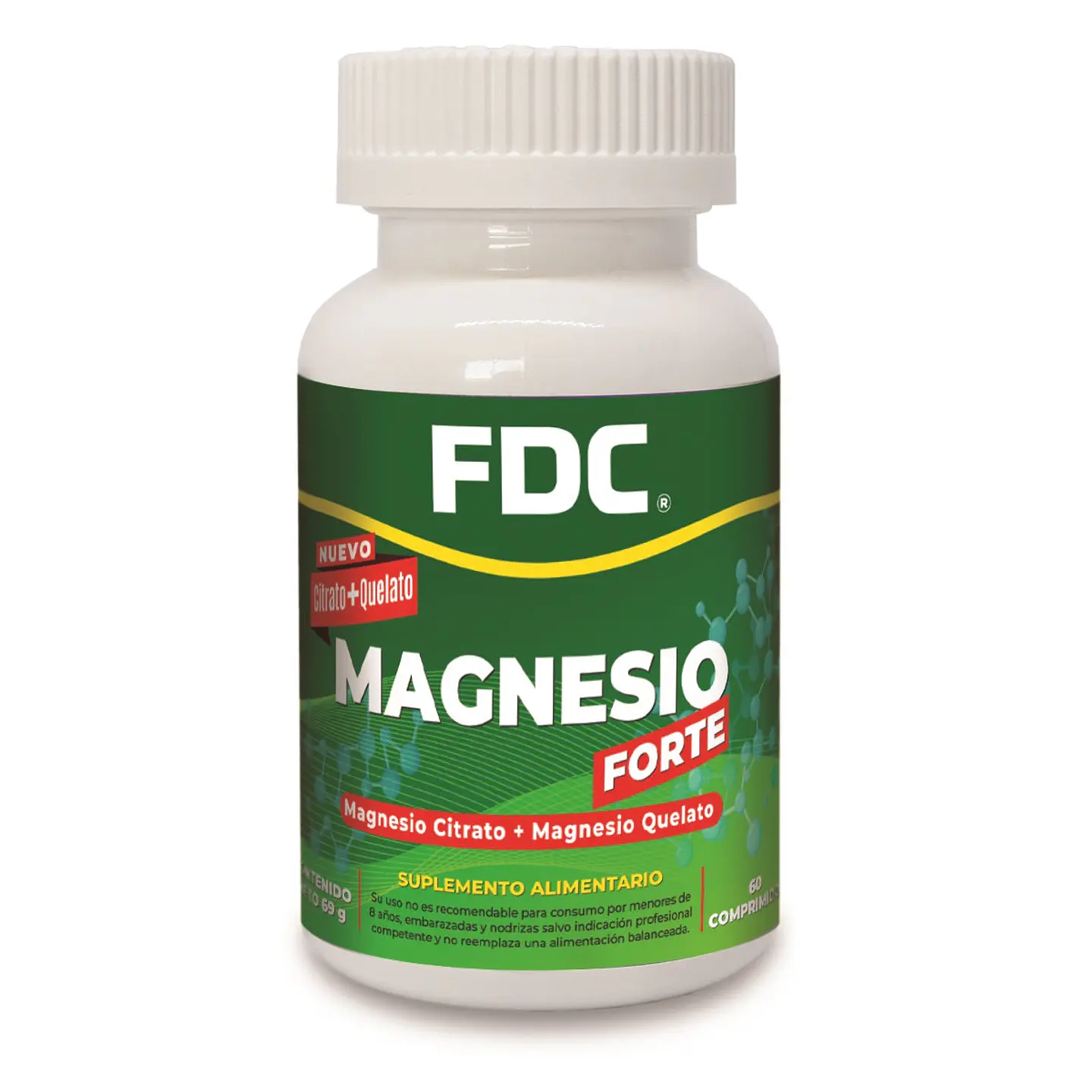 FDC MAGNESIO FORTE CITRATO + QUELATO x 60 COMPRIMIDOS 1