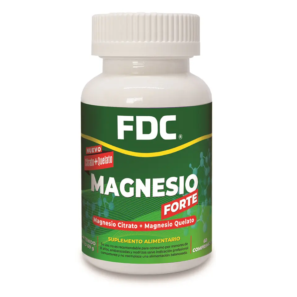 FDC MAGNESIO FORTE CITRATO + QUELATO x 60 COMPRIMIDOS 1