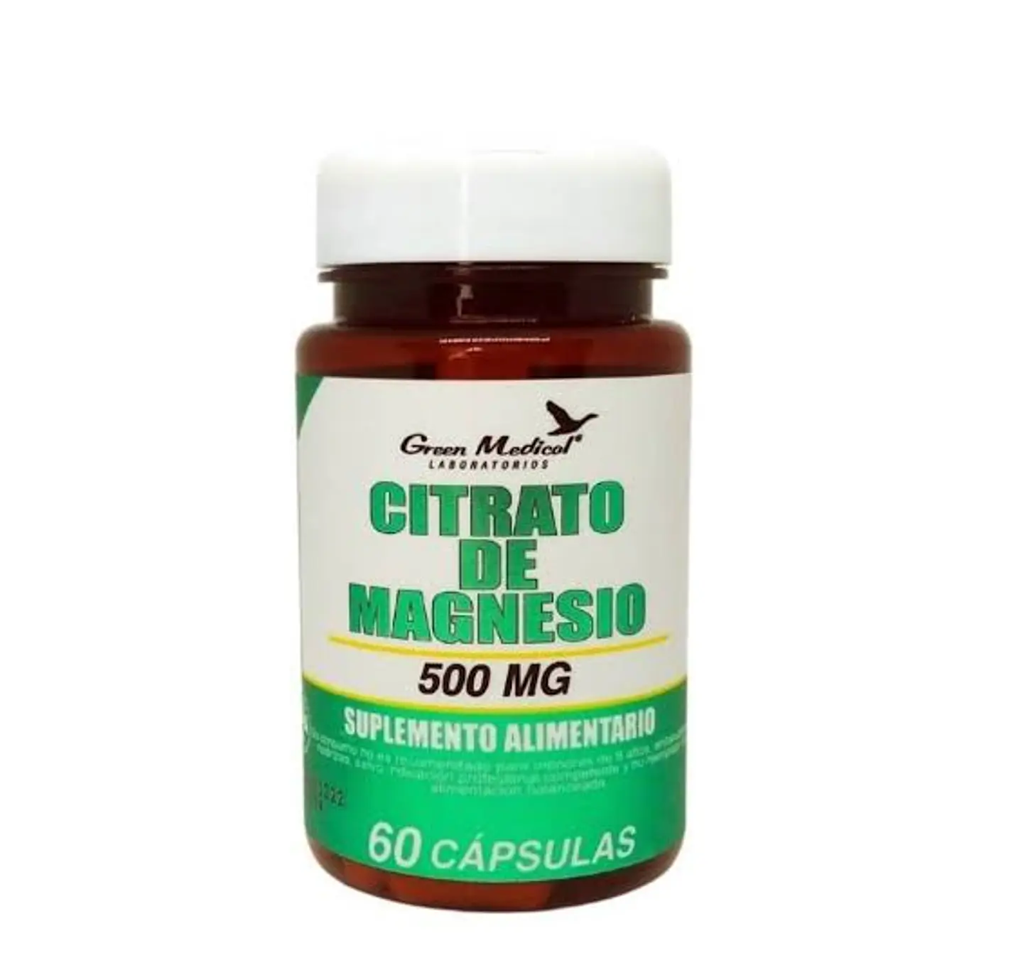 GREEN MEDICAL CITRATO DE MAGNESIO 500 MG x 60 CAPSULAS 1