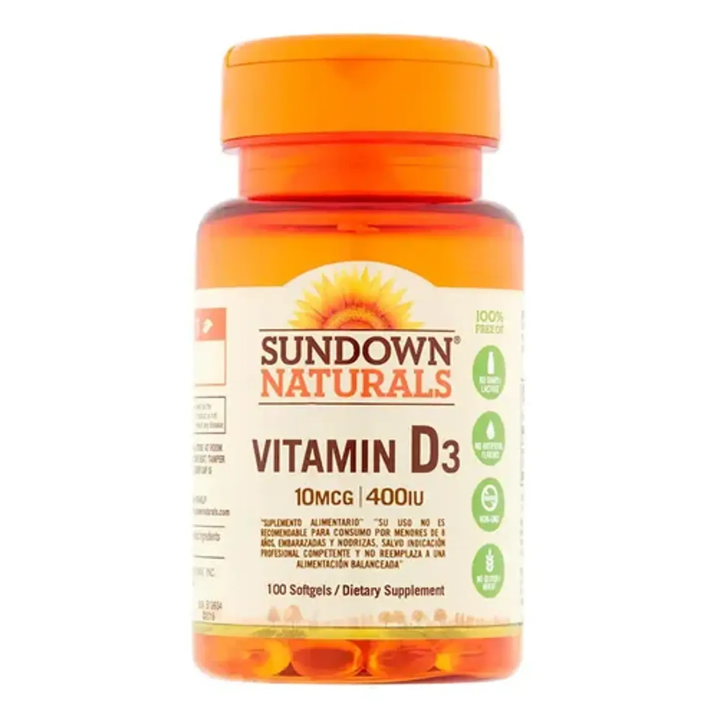 SUNDOWN VITAMINA D3 400 UI x 100 SOFTGEL 1