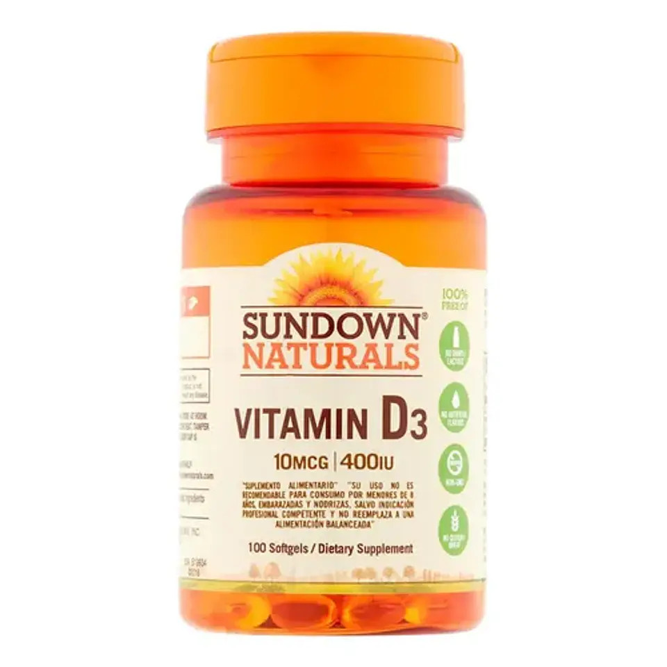 SUNDOWN VITAMINA D3 400 UI x 100 SOFTGEL 1