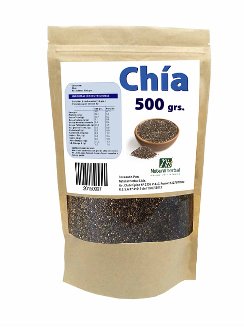 CHIA SEMILLAS 500 GRAMOS