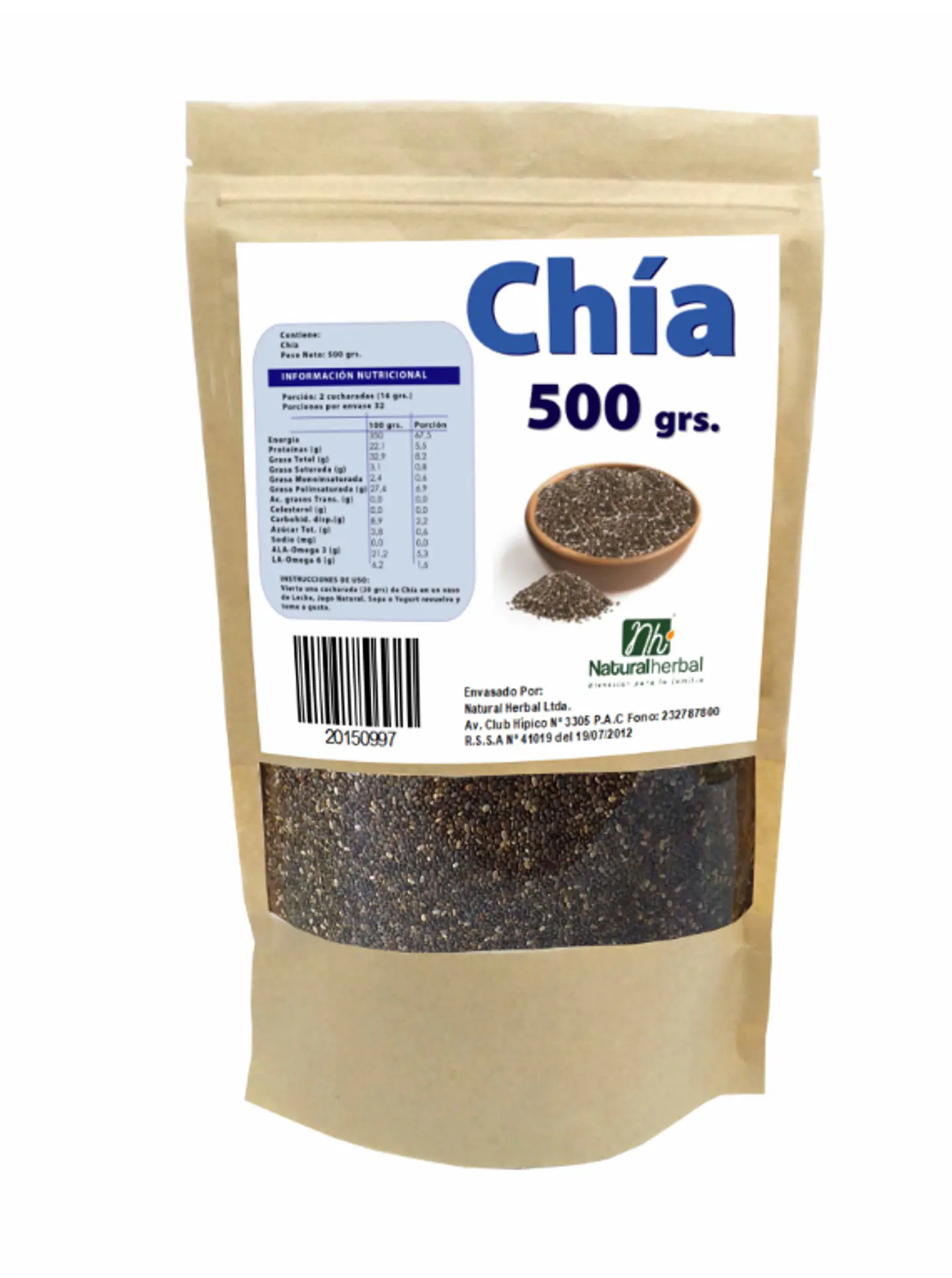 CHIA SEMILLAS 500 GRAMOS 1