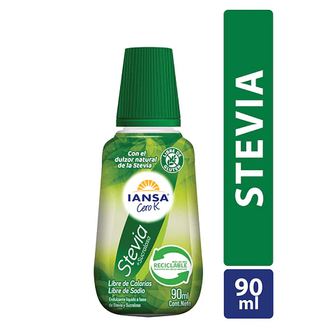IANSA CERO K STEVIA + SUCRALOSA x 90 ML