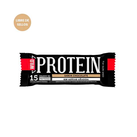 WILD PROTEIN BARRA SABOR CHOCOLATE X 15 GR