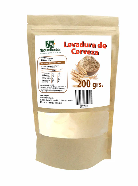 LEVADURA DE CERVEZA POLVO 200 GRAMOS