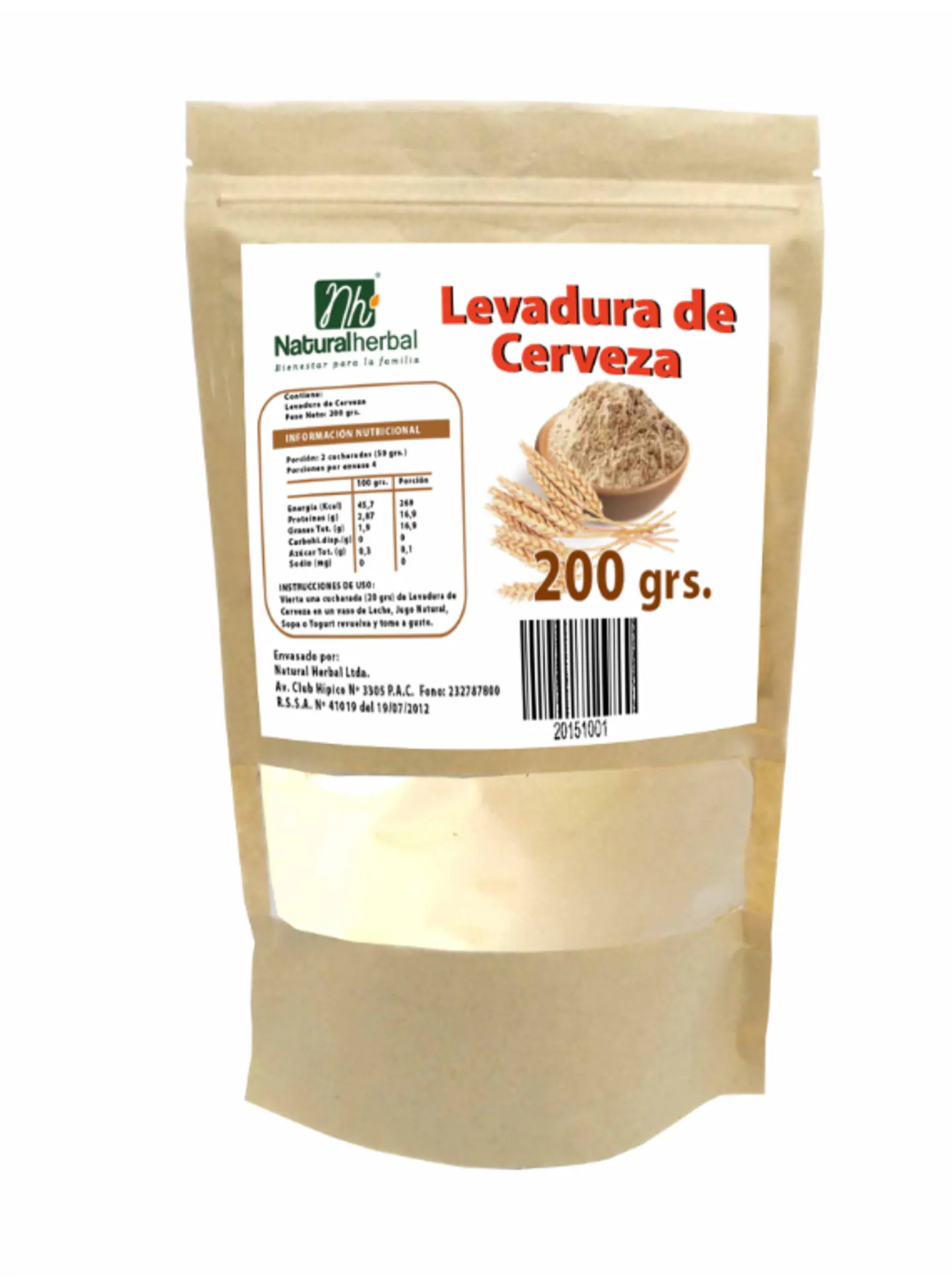 LEVADURA DE CERVEZA POLVO 200 GRAMOS 1