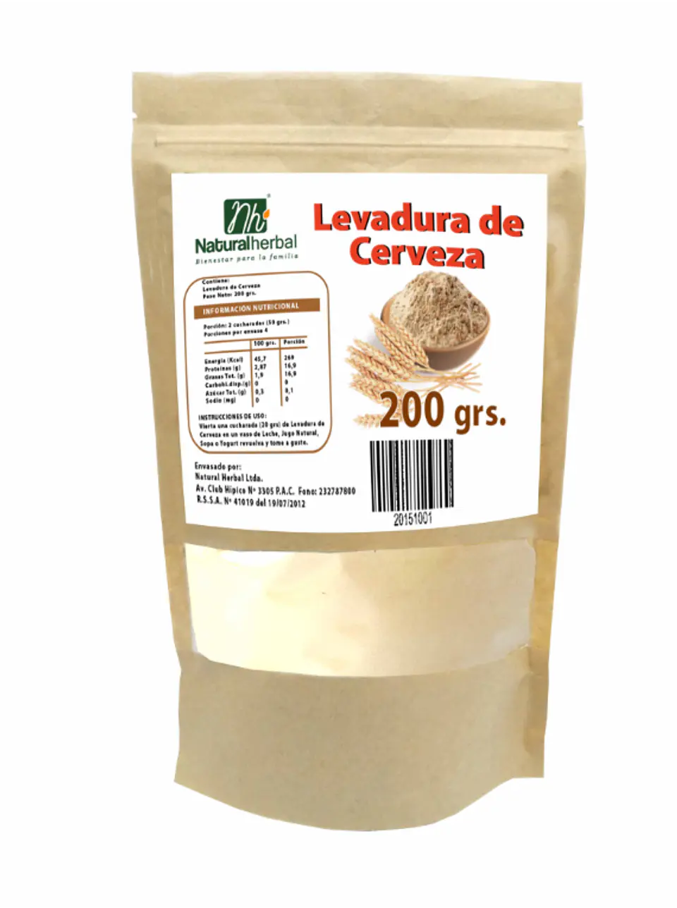 LEVADURA DE CERVEZA POLVO 200 GRAMOS 1