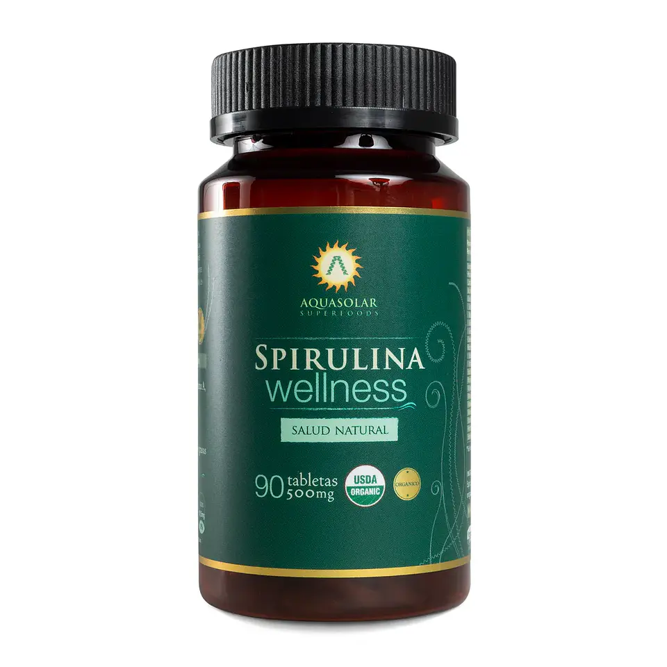 SPIRULINA WELLNESS 500MG x 90 TABLETAS 1