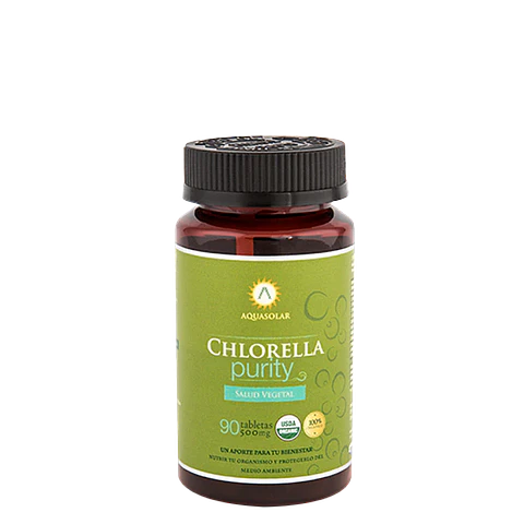 AQUASOLAR CHLORELLA PURITY 500MG x90 TABLETAS