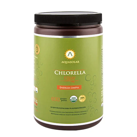 AQUASOLAR CHLORELLA RAW x600 GRAMOS
