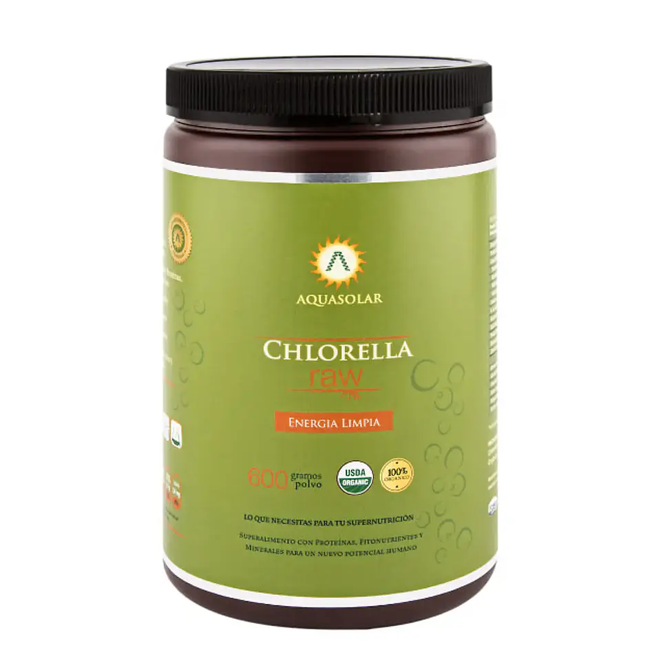 AQUASOLAR CHLORELLA RAW x600 GRAMOS 1