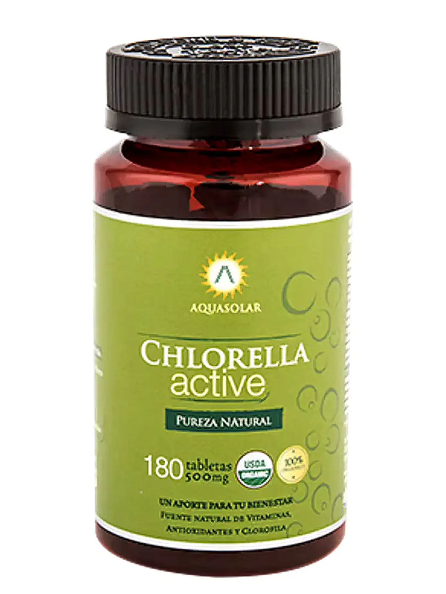 CHLORELLA ACTIVE 500 MG x 180 TABLETAS 1
