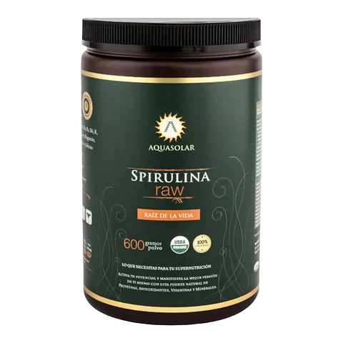 SPIRULINA RAW POLVO x 600 GRAMOS