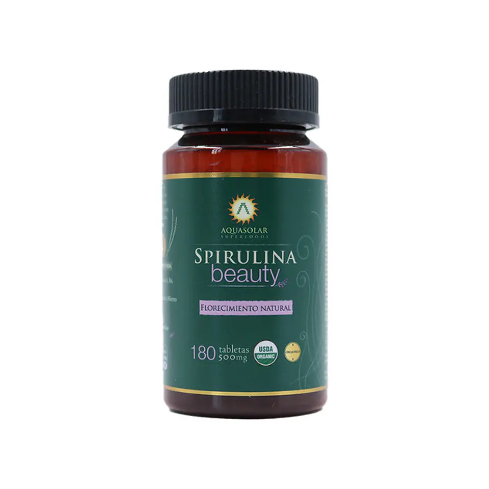 SPIRULINA BEAUTY 500MG x 180 TABLETAS 1