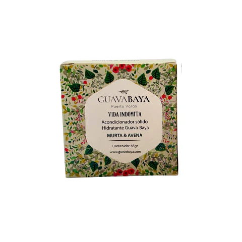 GUAVA BAYA ACONDICIONADOR SOLIDO VIDA INDOMITA MURTA Y AVENA x 85 GRAMOS