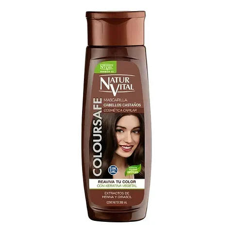 COLOURSAFE MASCARILLA HENNA CABELLOS CASTAÑOS x300mL
