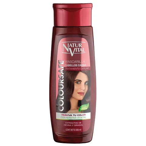 COLOURSAFE MASCARILLA HENNA CABELLOS CAOBA x 300mL