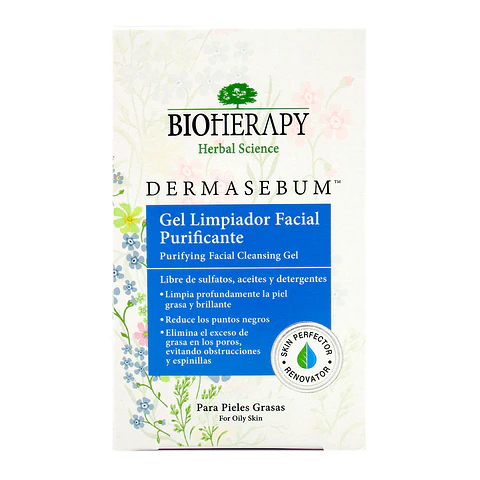 BIOHERAPY GEL LIMPIADOR FACIAL PURIFICANTE PARA PIELES GRASAS x250ML
