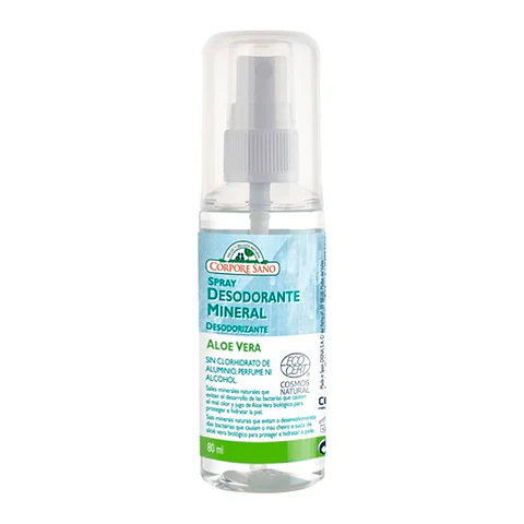CORPORE SANO DESODORANTE SPRAY MINERAL ALUMBRE Y ALOE x 80 ML