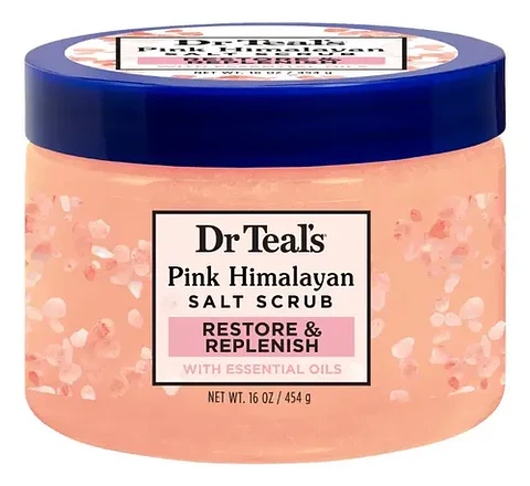DR TEALS EXFOLIANTE CORPORAL CON SAL ROSA DE HIMALAYA x 454 GRAMOS
