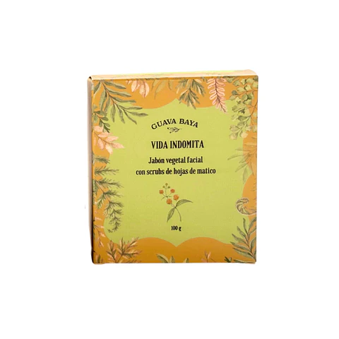 GUAVA BAYA JABON VEGETAL FACIAL CON SCRUB DE MATICO x 100 GRAMOS