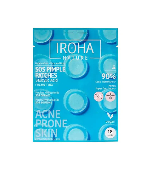 IROHA NATURE PARCHES SOS PARA IMPERFECCIONES ACNE CONTROL x 18 UNIDADES