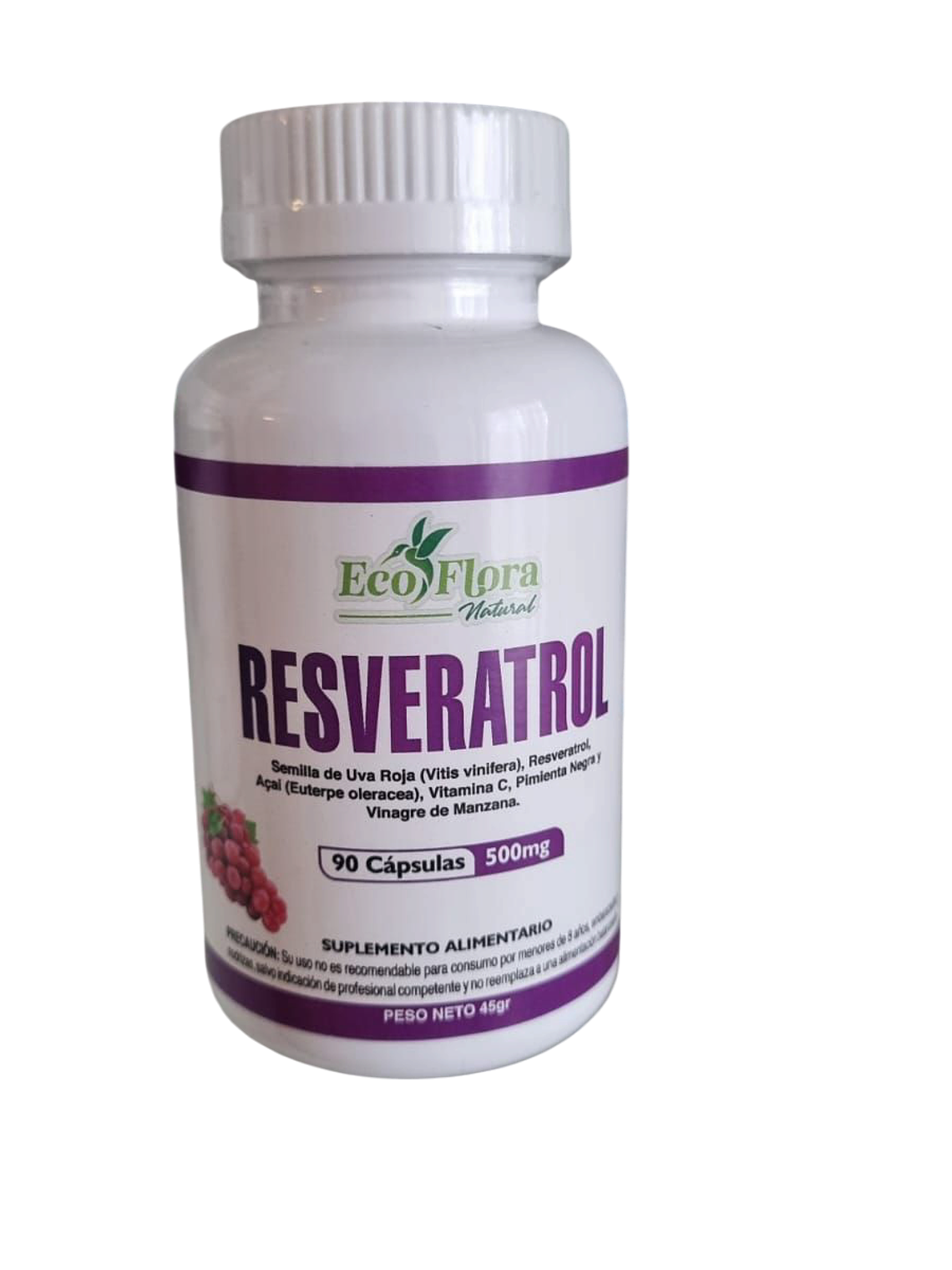 Resveratrol 500mg 90 Cápsulas 1