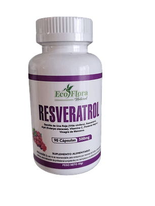 Resveratrol 500mg 90 Cápsulas