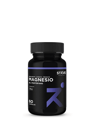 Magnesio +L-Triptófano 60 Capsulas (Strive Nutrition)