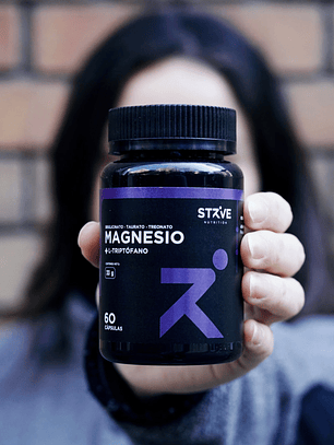 Magnesio +L-Triptófano 60 Capsulas (Strive Nutrition)