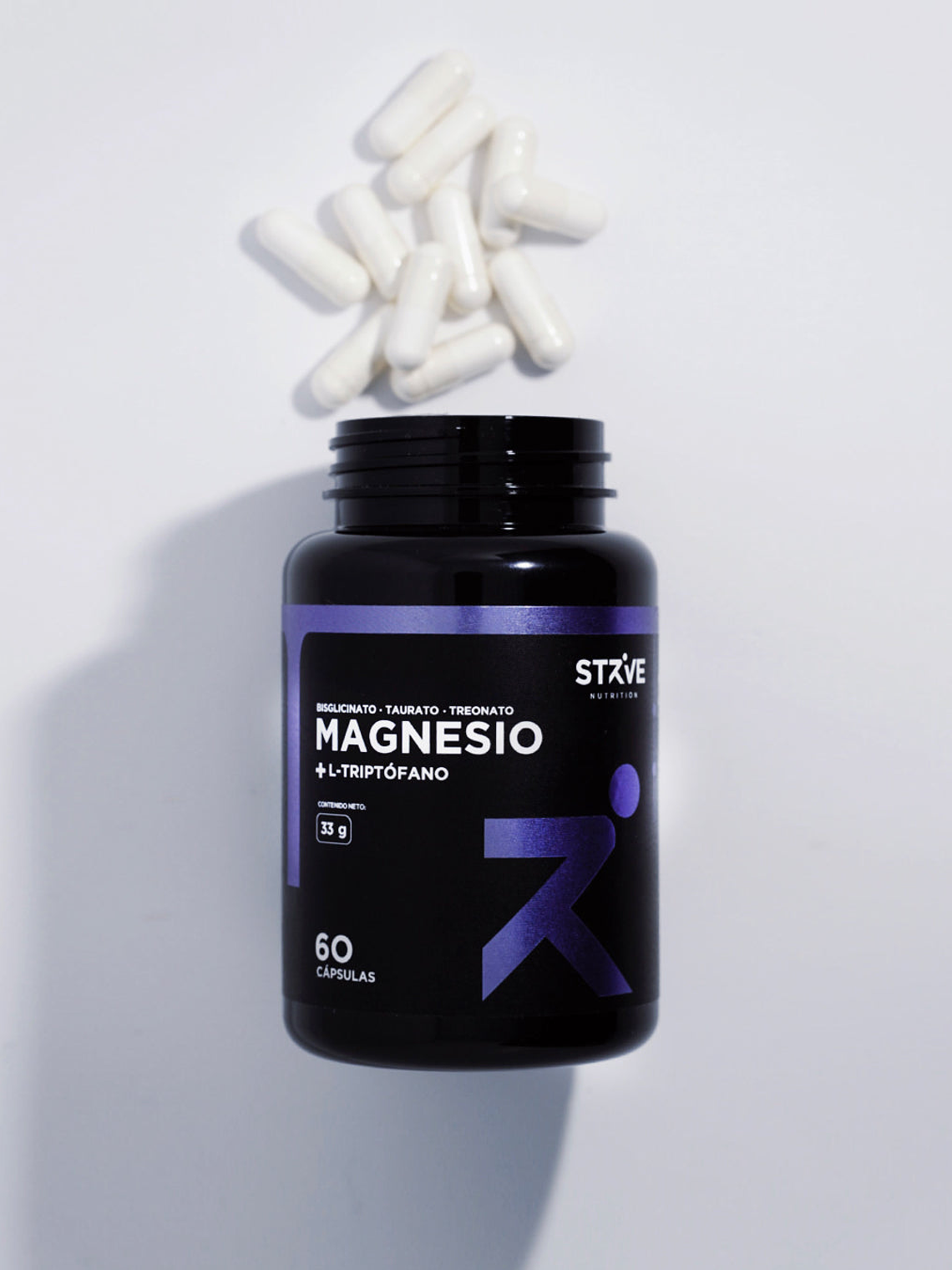 Magnesio +L-Triptófano 60 Capsulas (Strive Nutrition) 4