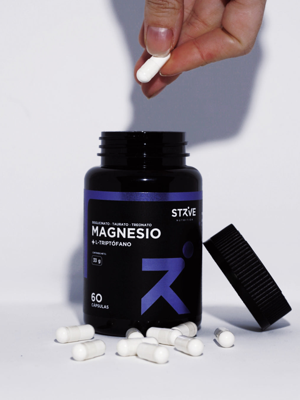 Magnesio +L-Triptófano 60 Capsulas (Strive Nutrition) 5
