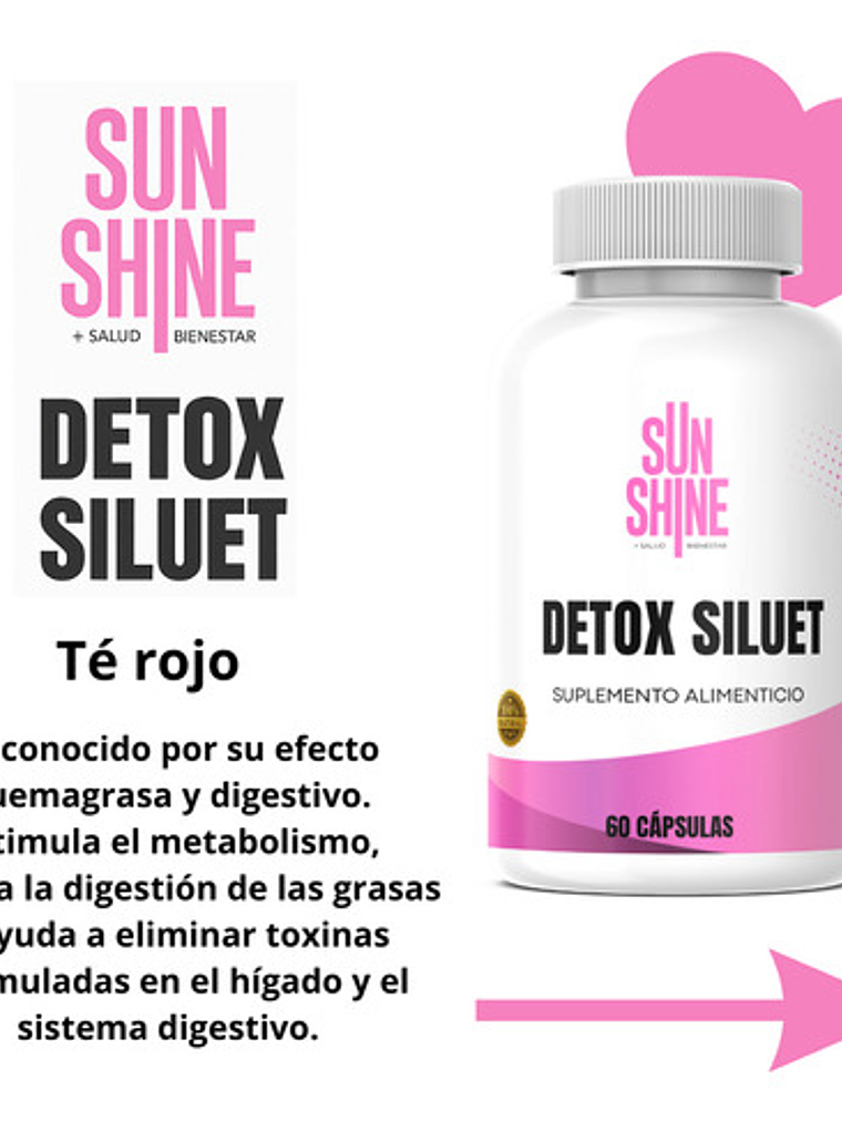 Sun Shine Detox Siluet  60 Cápsulas 3