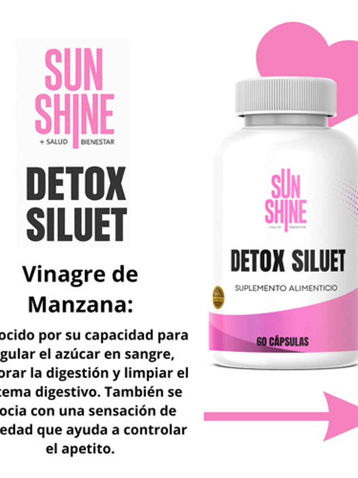 Sun Shine Detox Siluet  60 Cápsulas 5