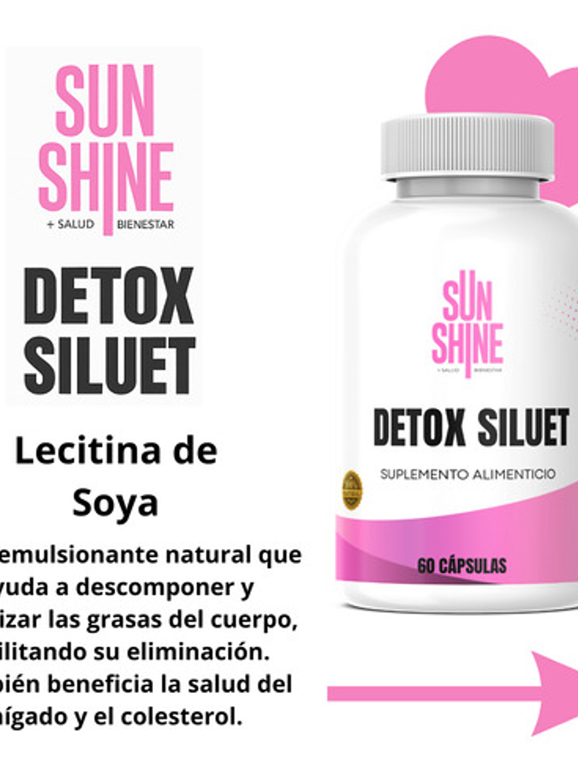 Sun Shine Detox Siluet  60 Cápsulas 6