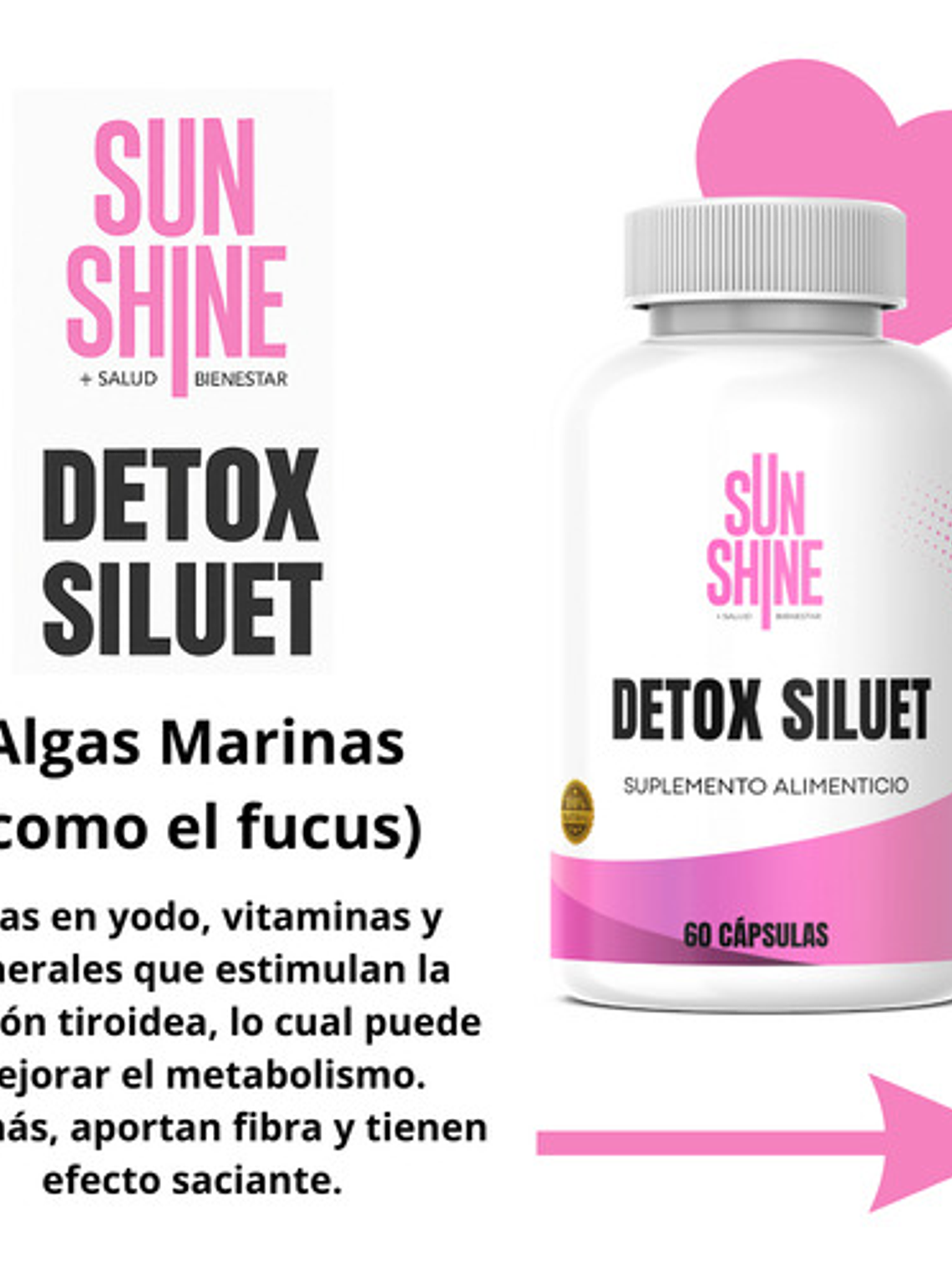Sun Shine Detox Siluet  60 Cápsulas 7