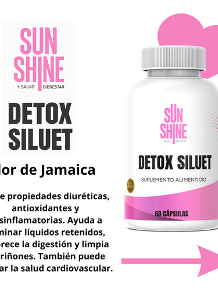 Sun Shine Detox Siluet  60 Cápsulas 8