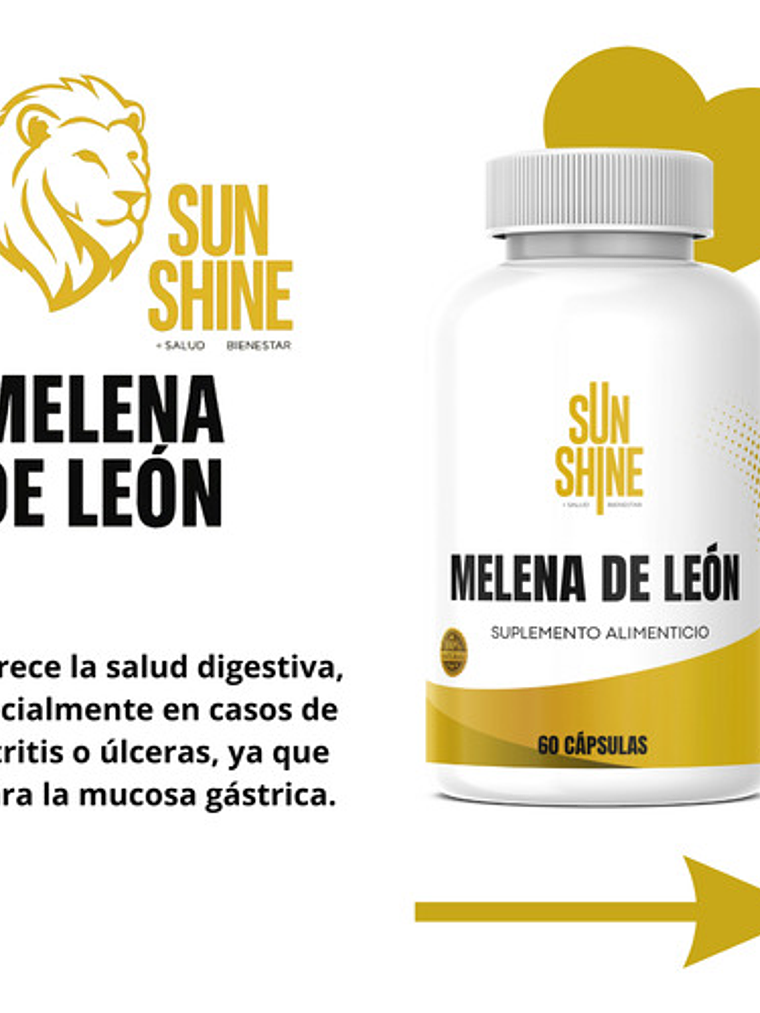 Sun Shine Cápsulas Melena De León 60 Unidades 4