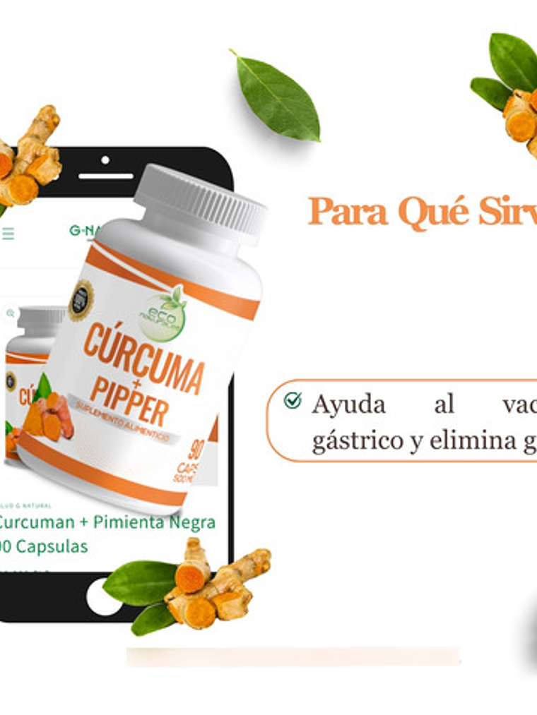 Cúrcuma Con Pimienta Negra 2 Frascos  180 Cápsulas En Total 3