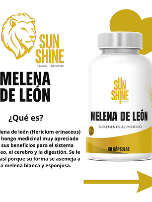 2 Frascos Melena De León 60 Cápsulas C/u