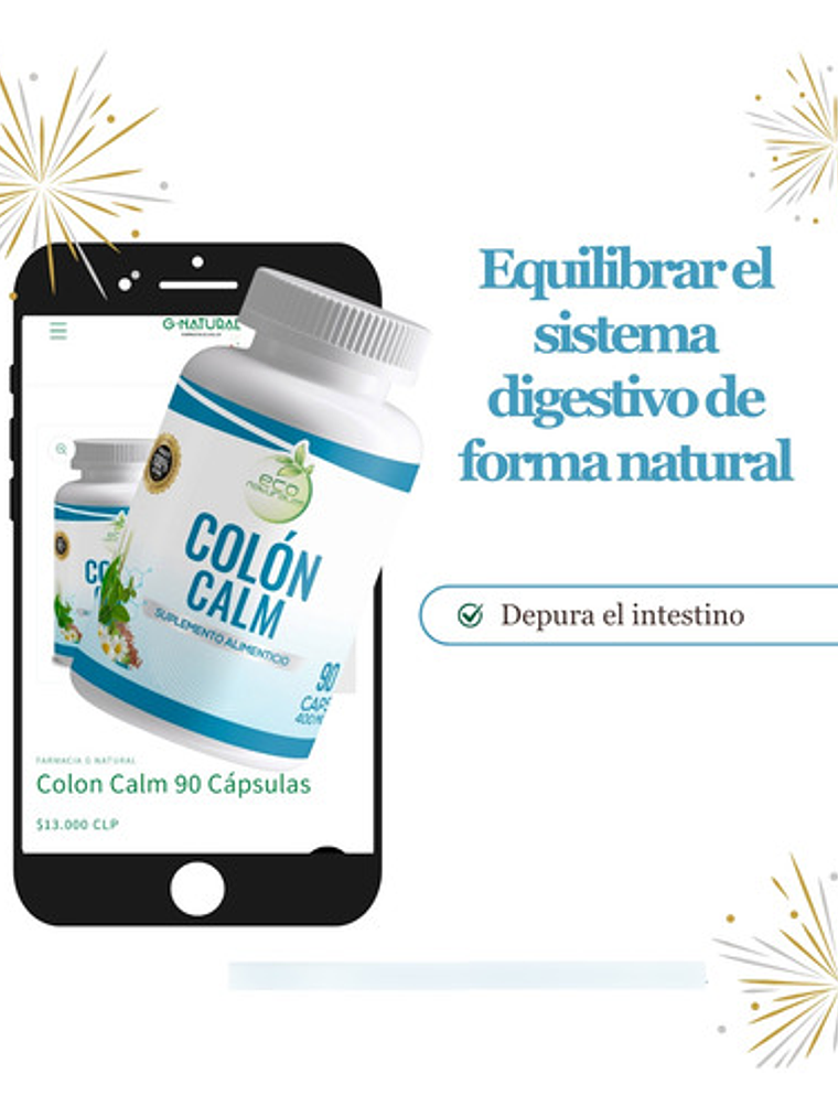 Econaturales Colón Calm 90 Cápsulas Herbales 2