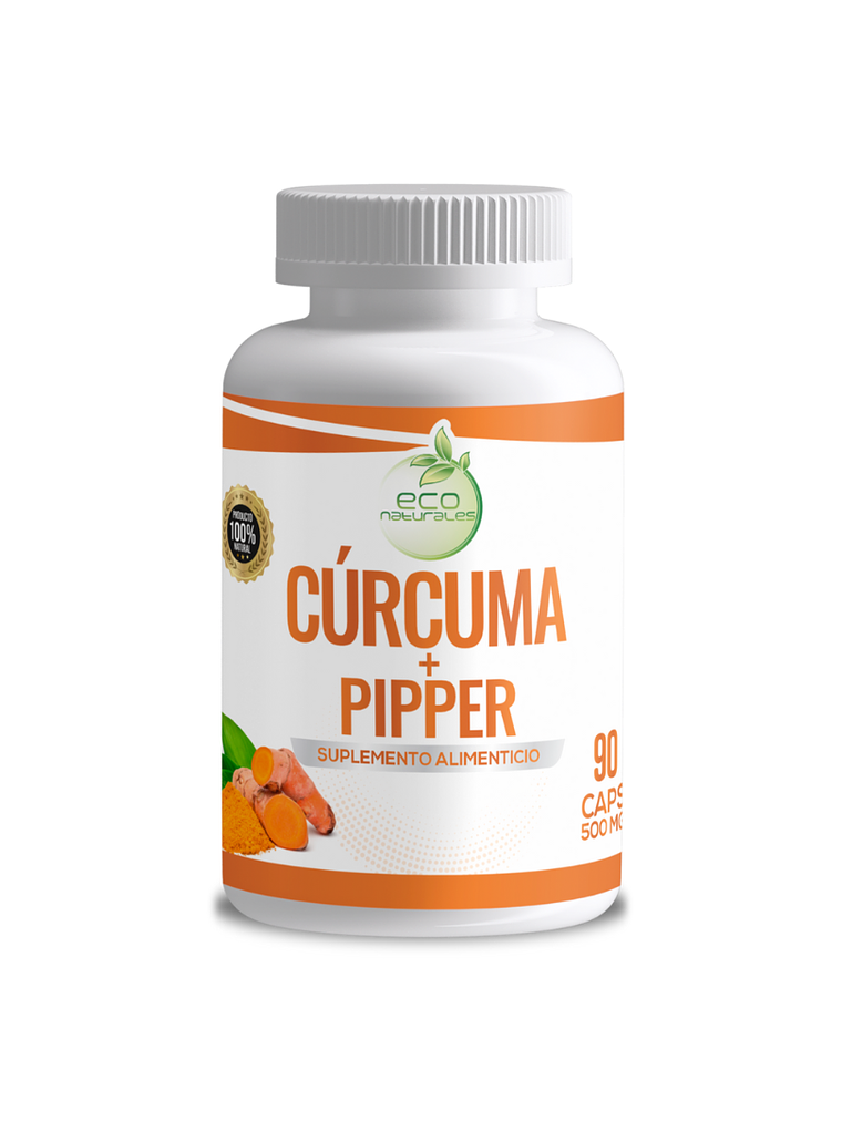 Curcuma + Pimienta Negra 90 Capsulas 1
