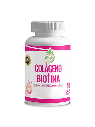 Eco Naturales Colágeno Con Biotina  430 mg 90 Cápsulas