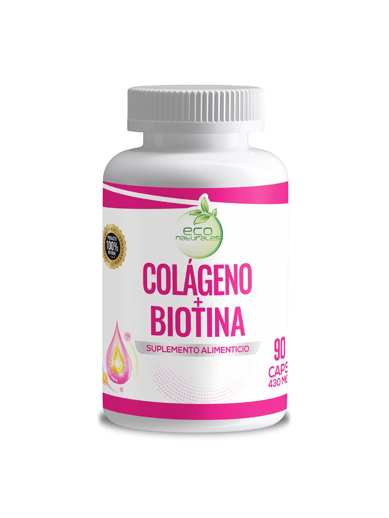 Eco Naturales Colágeno Con Biotina  430 mg 90 Cápsulas 1